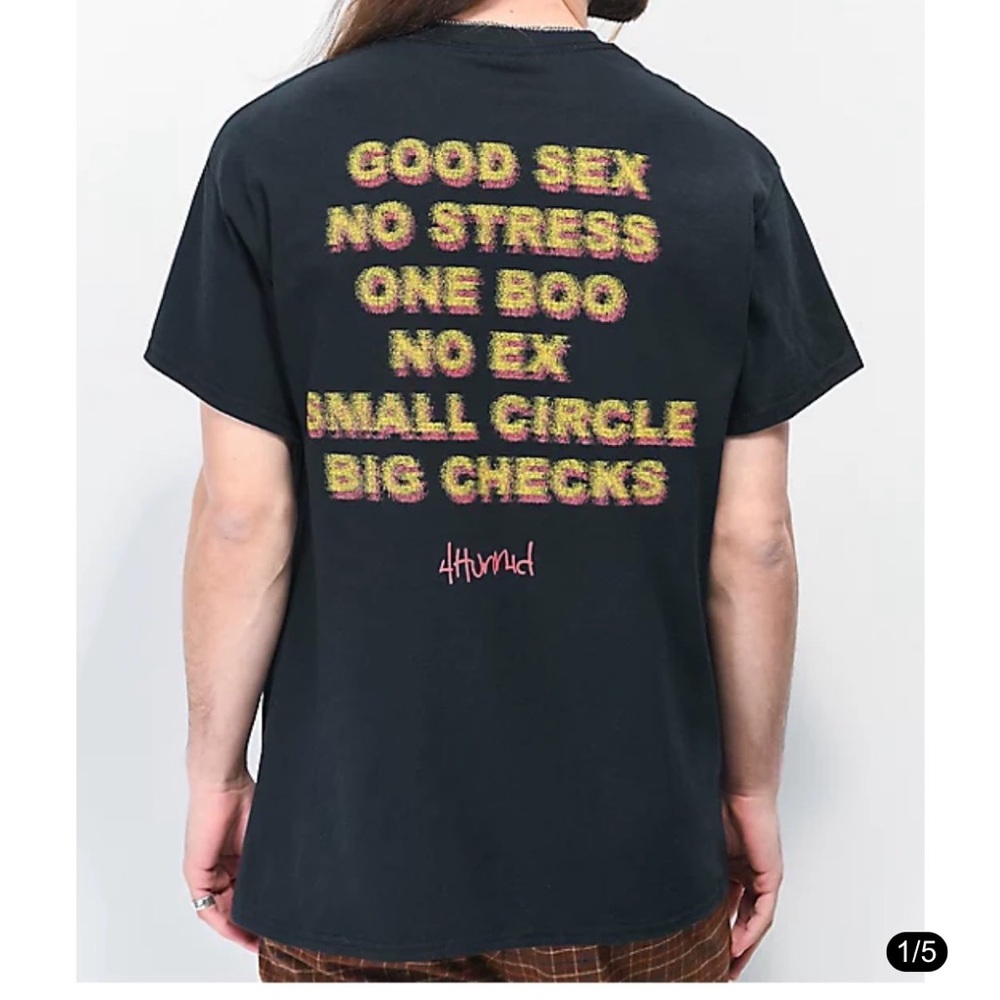 4Hunnid Black Tshirt